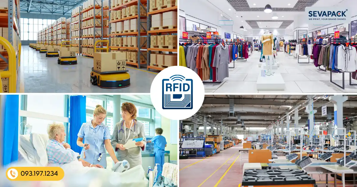 Nhãn RFID được ứng dụng rộng rãi trong nhiều lĩnh vực