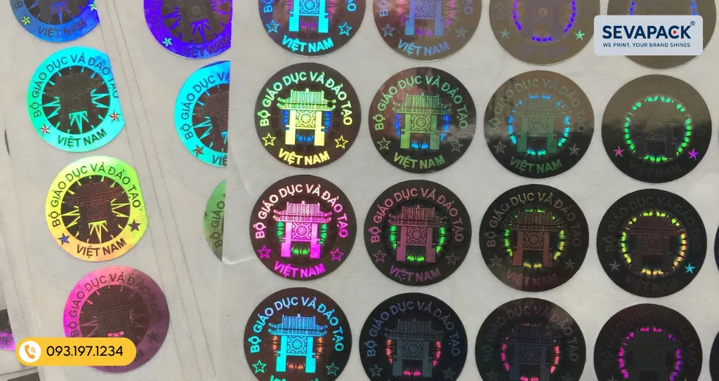 Tem 7 m&agrave;u của Bộ gi&aacute;o dục - Mẫu 1