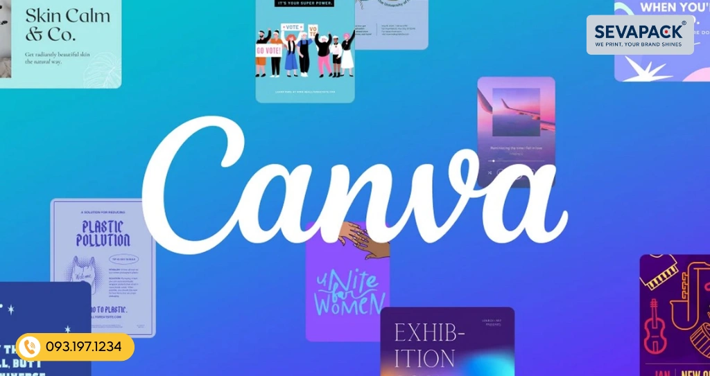 Phần mềm thiết kế tem nh&atilde;n Canva