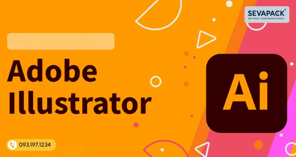 Phần mềm thiết kế tem nh&atilde;n Adobe Illustrator