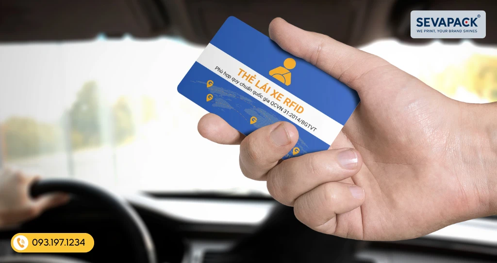 Thẻ lái xe RFID truyền nhận dữ liệu qua sóng vô tuyến