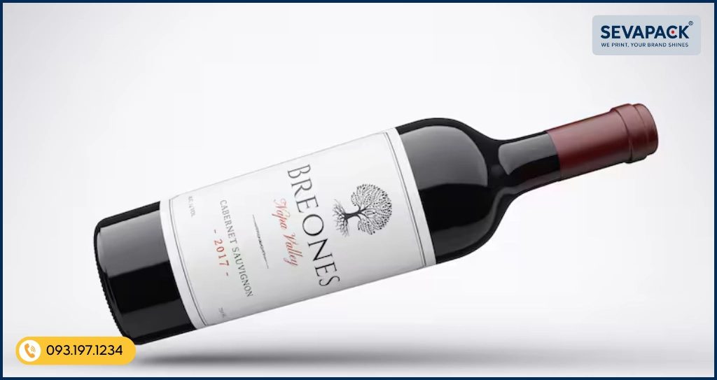 Mẫu tem nh&atilde;n rượu đẹp 08