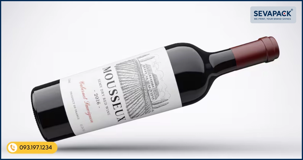 Mẫu tem nh&atilde;n rượu đẹp 09