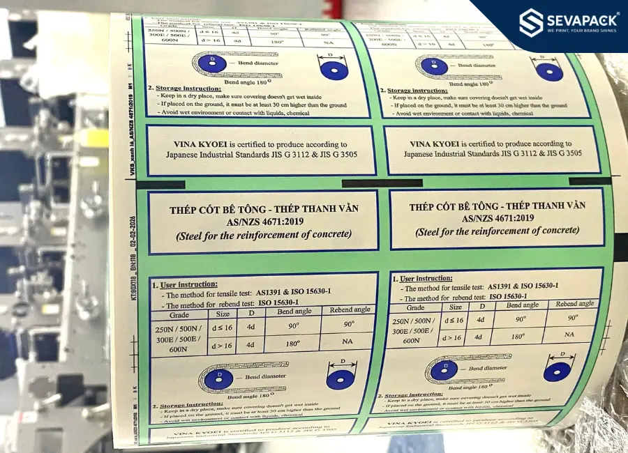 In Tem Nhãn Chịu Nhiệt Ngành Thép - 2