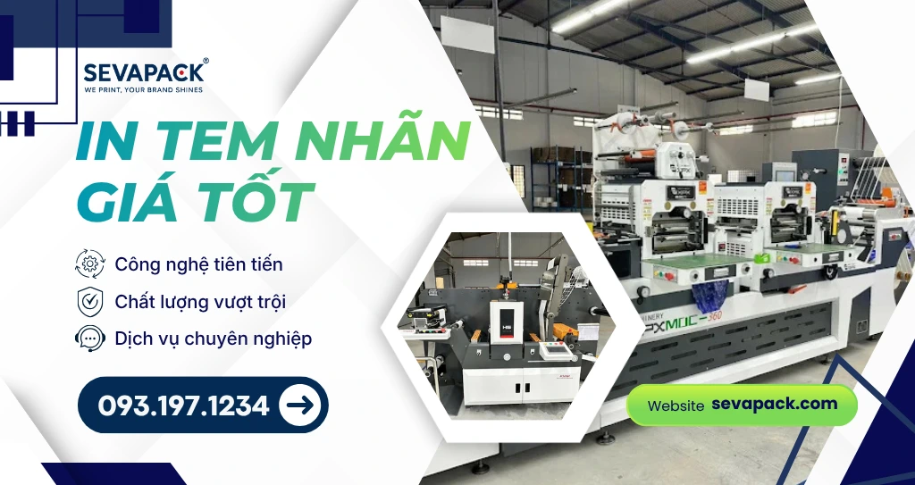 SevaPack in tem nh&atilde;n h&oacute;a chất chuy&ecirc;n nghiệp chuẩn ph&aacute;p l&yacute;