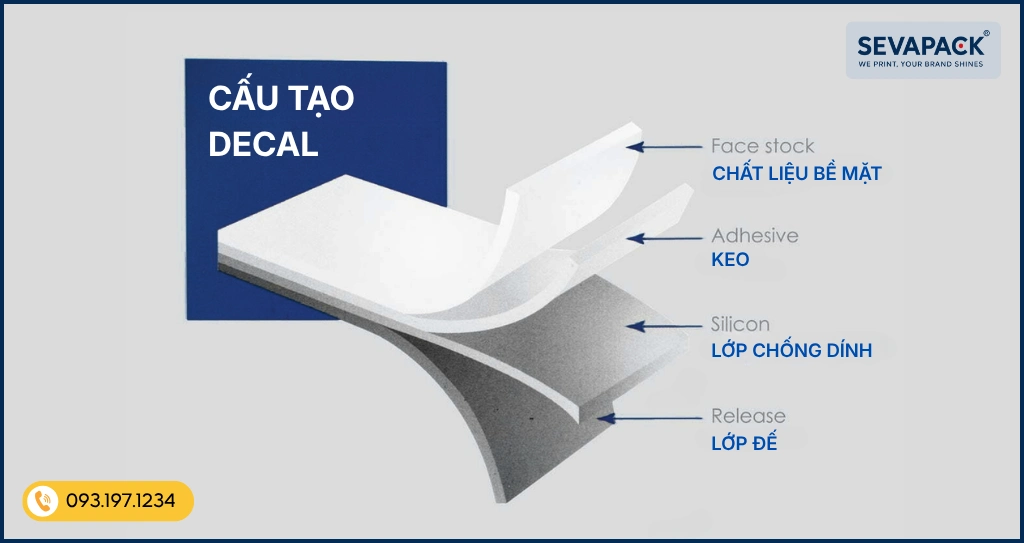 Ảnh minh họa cấu tạo của decal