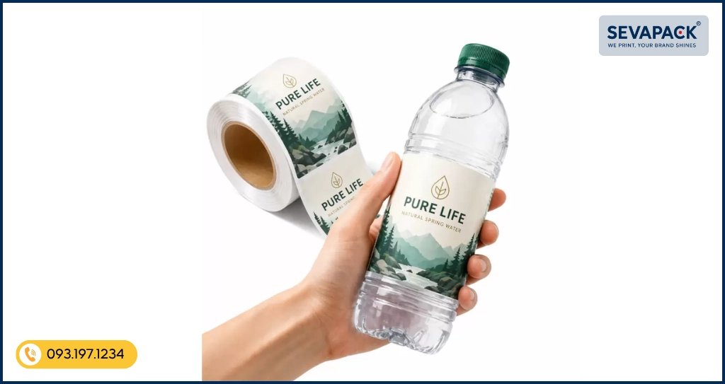 Mẫu tem nhãn nước suối 03
