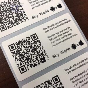  Digital Authentication Code Scratch-off labels