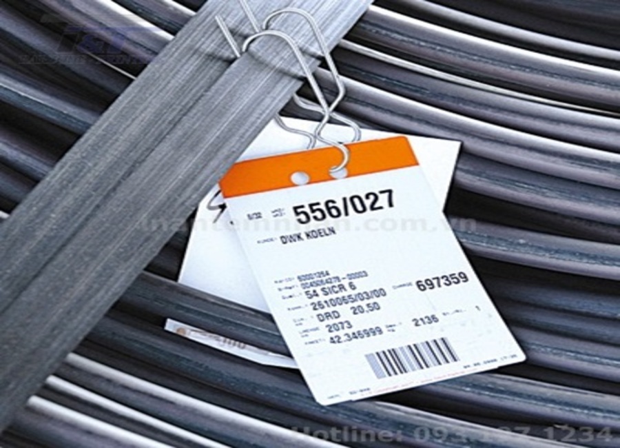Heat-resistant labels for the steel industry (Etiket)
